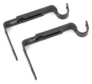Soporte para cortina negro ajustable