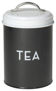 Recipiente Metalico Negro Tea