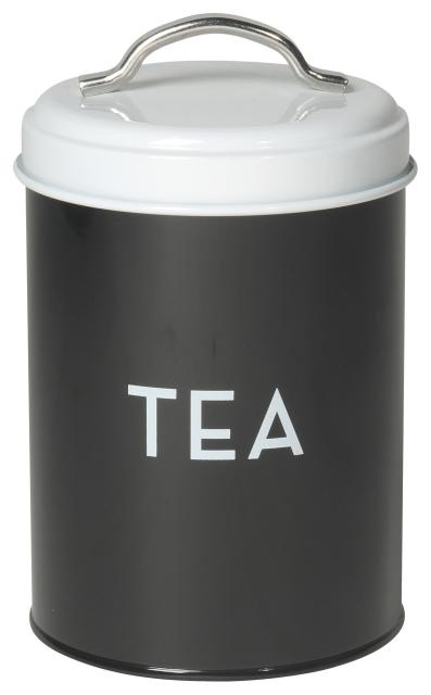 Recipiente Metalico Negro Tea