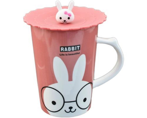 Taza Bunnies Con Tapa