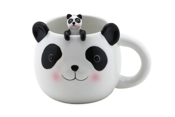 Taza Panditas Con Cuchara